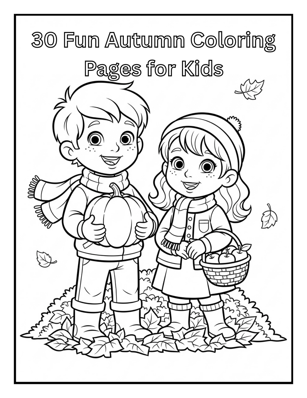 🍁 Autumn Coloring Book for Kids – 31 Fun Fall Activity Pages