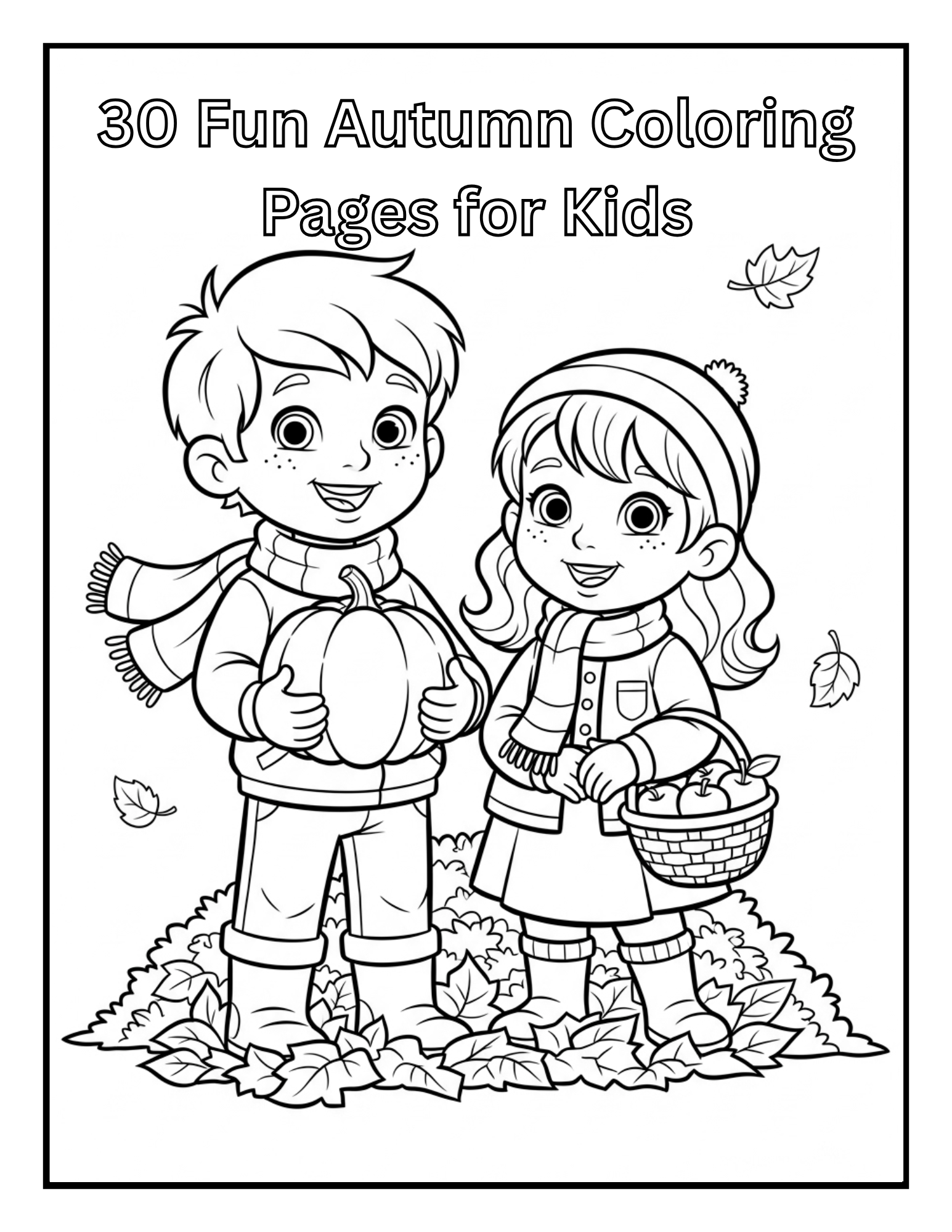 🍁 Autumn Coloring Book for Kids – 31 Fun Fall Activity Pages